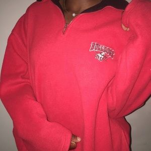 ❤️ Red Oversized Georgia Bulldogs Pullover
